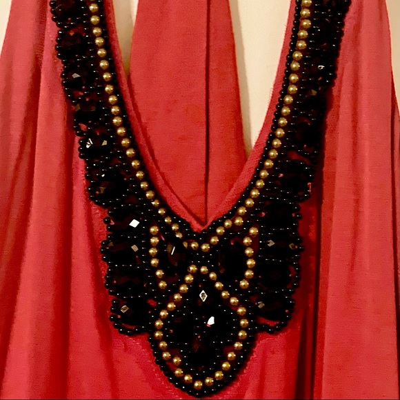 Be a show stopper with this beaded neckline maxi dress - Picture 3 of 3